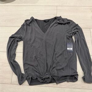 Gray  Long Sleeve Top lucky brand